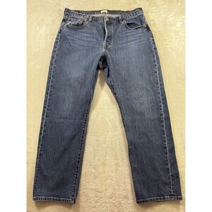 Levi's Womens 501 Curve Straight Leg Blue Denim Jeans W34 L30 Meas: 34x29
